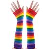 Coppia di guanti colorati senza dito senza calorosi guanti senza finger