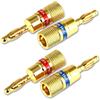 VAN DEN HUL DIY D.I.Y BANANA PLUG SET 4 BANANE NUOVE GARANZIA ITALIA
