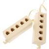 Adattatore splitter per linee telefoniche 2 pezzi splitter telefonico 1 in 5