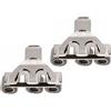2 Pcs Passante Per Penna Portapastelli Portapenne in Metallo Clip