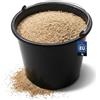 BAKOKI Robusto secchio per malta da 5 litri in LDPE riciclato con archetto in metallo e scala interna, secchio per cemento, secchio per cemento, secchio per intonaci e acqua, per cantieri, giardino e
