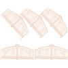 5 Pcs Cancelletto Giardino Da Decorazioni Natalizie Casetta Miniatura