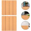4 Pcs Piastrelle Per Pavimenti Ad Incastro Pavimentazione Del Patio