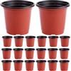 120 Pcs Round Garden Pot for Home Vasi Di Fiori Plastica Piccoli Da in Vivaio