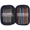22 Pcs Uncinetto Alluminio Uncinetti Set Forniture Per Tessitura