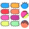80 pezzi Insegne scoppiate Insegne al neon fluorescenti Forma di stella vuota