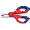 KNIPEX Forbici da elettricista professionali KNIPEX con portaforbici cesoia per cavo