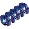 Aken Nastro per Etichette Compatibile con Dymo LetraTag Etichette in Plastica 12mm x