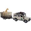 Kids Globe 521723 Traffic Die Cast 'Landrover Defender' (Pull Back, Giraffe Pend