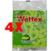 WETTEX 4 X WETTEX Panno Spugna Multiuso 3 Pezzi per Pulizia