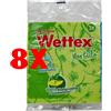 WETTEX 8 X WETTEX Panno Spugna Multiuso 3 Pezzi per Pulizia