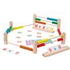 Abaco Pedagogico Educativo Abaco in Legno Naturale per Aula, Bambini
