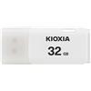 KIOXIA 32GB TransMemory U202 USB 2.0 Flash Drive, White 32GB USB 2.0