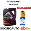 Selenia 5 Litri Olio Motore Mannol 5w30 Longlife C3 VW 504/507+Filtro Omaggio Per JEEP