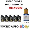Selenia 5 Litri Olio Petronas Selenia WR Pure Energ 5W30 955535-S1+FILTRO 1.3 MTJ Omaggi