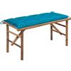 vidaXL Giardino con Cuscino Diversi Colori 120 x 50 x 3 cm/120 x 50 x 7 cm vidaXL