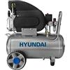 HYUNDAI COMPRESSORE ARIA ELETTRICO 24 LITRI PORTATILE LUBRIFICATO FILTRO ANTI CONDENSA