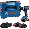 Bosch Trapano avvitatore con percussione a batteria GSB 18V-65 3 batterie 4 Ah
