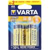 UTENSILERIA 20BLISTER BATTERIE VARTA LONGLIFE ALCALINE AA STILO BLISTER DA 6 PZ.: