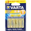UTENSILERIA 20BLISTER BATTERIE VARTA LONGLIFE MINISTILO AA BLISTER DA 6 PZ.:
