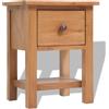 vidaXL Legno Quercia Comodino Marrone Mobiletto Cassettiera Tavolino da Notte vidaXL