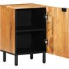 vidaXL Mobile da Bagno con lo scaffale Marrone Legno di mango massello moderno vidaXL