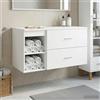 vidaXL Set di mobili per il bagno 2 pz Legno ingegnerizzato Mobili Salvaspazio vidaXL