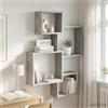 vidaXL Mensole Cubo da Parete con lo scaffale Legno ingegnerizzato Mensola vidaXL