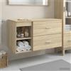 vidaXL Set di mobili per il bagno 2 pz Legno ingegnerizzato Mobili Salvaspazio vidaXL