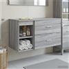 vidaXL Set di mobili per il bagno 2 pz Legno ingegnerizzato Mobili Salvaspazio vidaXL