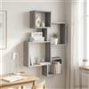 vidaXL Mensole Cubo da Parete con lo scaffale Legno ingegnerizzato Mensola vidaXL