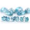 SHOLA Zaffiro Ziron Naturale Blu Ovale 1 Carato Ca. 6,4 X 4,4 mm