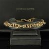 Diamond Empire Bracciale Panzer 7mm Placcato Oro 750 18K 21cm Diamond Empire B2601