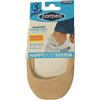 POMPEA SG Calzino salvapiede POMPEA invisibili antiscivolo con silicone 3 paia in coton