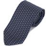 Salvatore Ferragamo Men's Print Silk Tie 35-1217 NAVY BLUE 778567 128844058 [U]