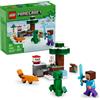 LEGO Minecraft Steve's Taiga Adventure Toy - incl. a Steve Minifigure with a Dia