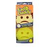 Scrub Daddy & Scrub Mommy Cranky Couple, 2 pz - Spugne per la pulizia e il lavaggio, Pagliette multipack antigraffio per la cucina, Progettazione FlexTexture