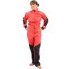 Alp Design by Kong. Bitex Lady Tuta Speleologia Donna. Resistente e leggera. Rinforzi in Cordura® e Cappuccio Ripiegabile. Taglia 48. Peso 830g. Colore Rosso/Nero.