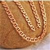 Senza marchio Collana a catena DESIGNER SOLID in rame puro da 30 pollici, gioielli curativi...