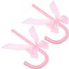 2 Pcs Decorazioni Da Principessa Arredamento Tema Ape Fiocchi Di Nastro Rosa