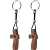 SODIAL 2Pcs di Noce Legno Regali Tascabili In Legno Massello U9D64381