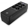 CONCEPTRONIC Gruppo di continuità ZEUS05E 650 VA 6 prese AC Nero