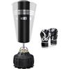 Dripex Sacco da Boxe da Terra, 178cm con Base a 19 Potenti Ventose Riempibile 80