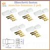Kit connettori capicorda blocchetti faston barca auto 2 poli maschio femmina 6.3