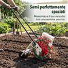 Seminatrice Manuale a Rullo per Verdure, Attrezzo Agricolo a Spinta