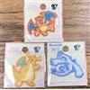 Pokémon Pocket Monsters Set Toppe Stirabili Charizard Dragonite Lugia 3x3cm