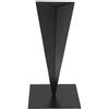 Vaso In Ferro Con Base Quadrata, Vaso Triangolare Minimalista, Porta Fiori Nero