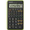Sharp calcolatrice scientifica EL-501T 12 cifre Nero Verde tascabile
