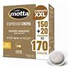 Motta Caffè Motta Formato XXL miscela Espresso Crema 150 Cialde + 20 Omaggio