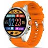 Smartwatch con Cinturino in Silicone Touchscreen per il Tempo Libero Quotidiana